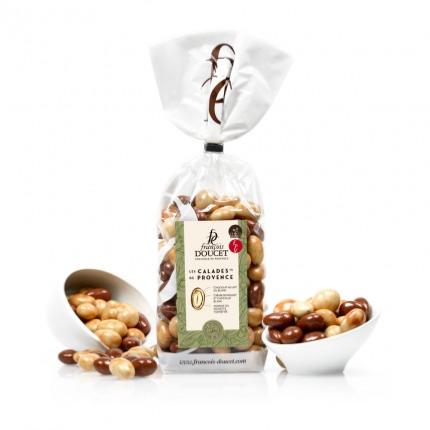 CALADES DE PROVENCE - AMANDES ET NOISETTES AUX CHOCOLATS ET NOUGAT